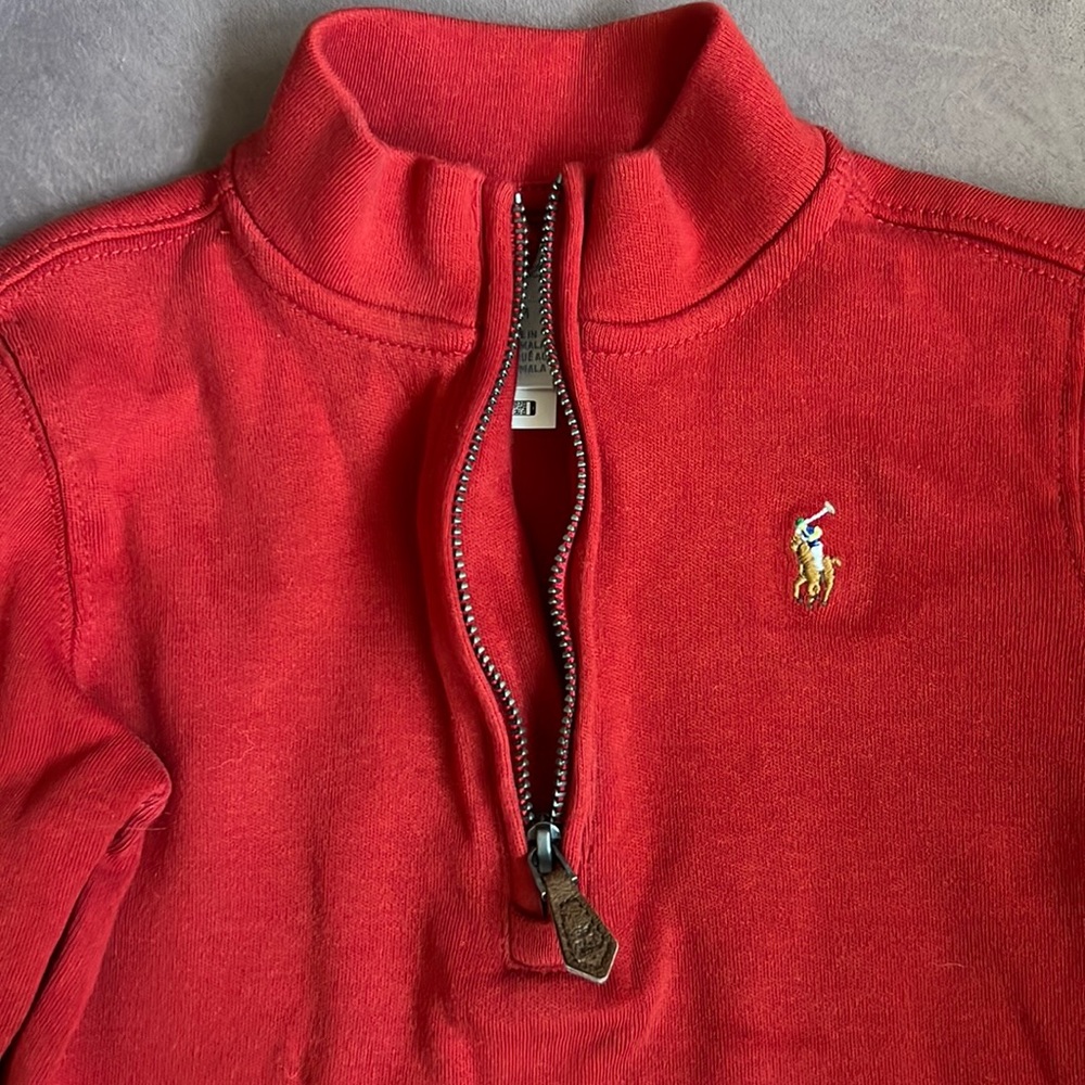 Ralph Lauren half zip - 18 months